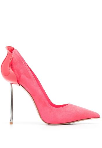 Le Silla Petalo 100mm suede pumps - Rosso