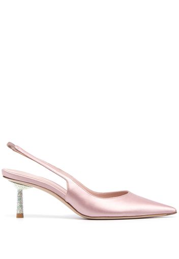 Le Silla crystal-embellished mid heel pumps - Rosa