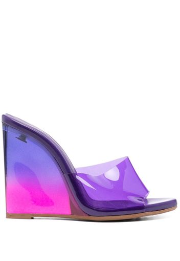 Le Silla Kira 110mm wedge mules - Viola