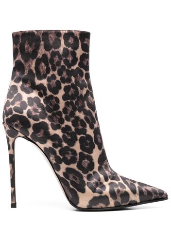 Le Silla Eva 120mm leopard-print boots - Marrone