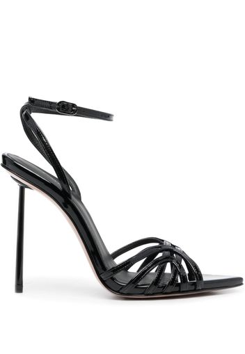 Le Silla Bella 115mm leather sandals - Nero