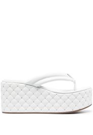 Le Silla quilted platform sandals - Bianco