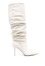 Le Silla Eva ruched boots - Bianco