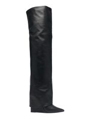 Le Silla foldover-top knee-length 125mm boots - Nero