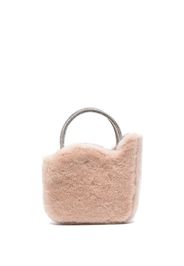 Le Silla micro Ivy shearling bag - Rosa