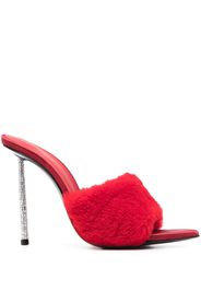 Le Silla Bella 115mm rhinestone-embellished mules - Rosso