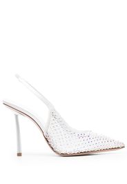 Le Silla Gilda 100mm crystal-embellished pumps - Blu