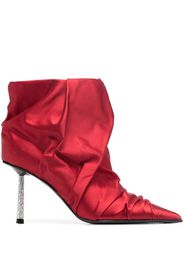 Le Silla Bella 80mm ruched ankle boots - Rosso