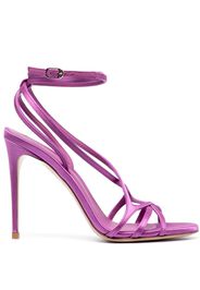 Le Silla Belen 100mm leather sandals - Viola