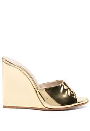 Le Silla Kira 124mm high-wedge heel mules - Oro