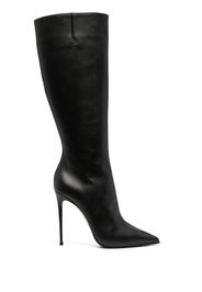 Le Silla 120mm pointed-toe leather boots - Nero