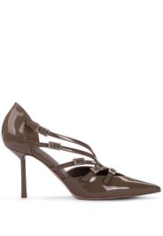 Le Silla Scarlet 100mm leather pumps - Marrone