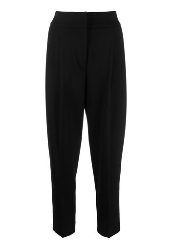 Le Tricot Perugia cropped tapered trousers - Nero
