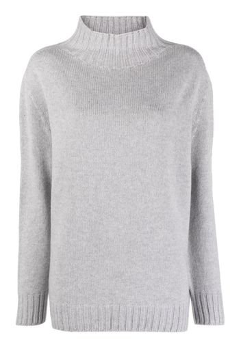 Le Tricot Perugia high-neck wool-blend jumper - Grigio