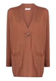 Le Tricot Perugia V-neck long-sleeve cardigan - Marrone