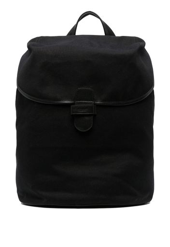 Leathersmith of London leather trim backpack - Nero