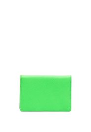 Leathersmith of London Portacarte con logo - Verde