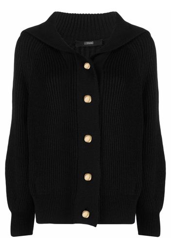 Lebrand Cardigan a coste - Nero