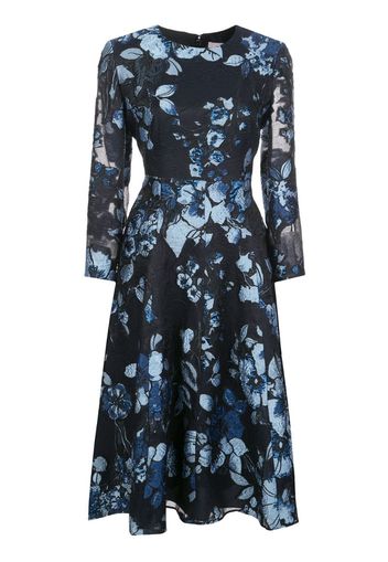 floral pattern midi dress