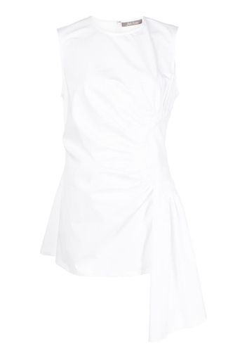 Lela Rose Blusa con ruches - Bianco