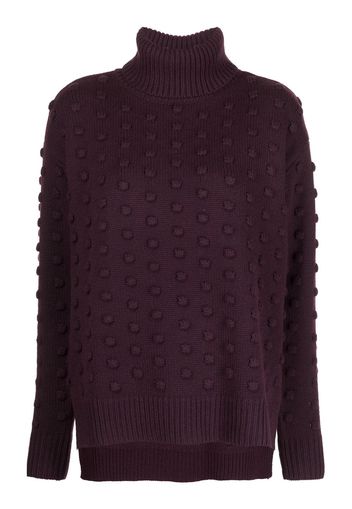 Lela Rose roll-neck wool-blend jumper - Viola