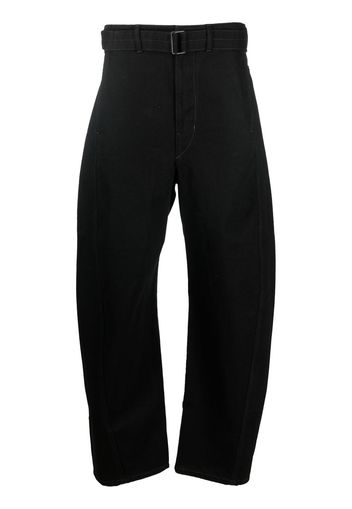Lemaire belted wide-leg trousers - Nero