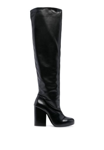 Lemaire knee-length polished-finish boots - Nero