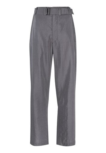 Lemaire Pantaloni dritti con cintura - Grigio