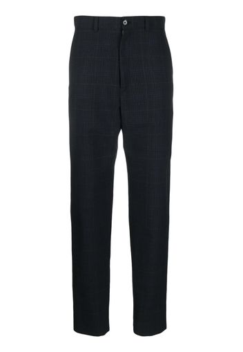 Lemaire check-pattern tapered trousers - Nero