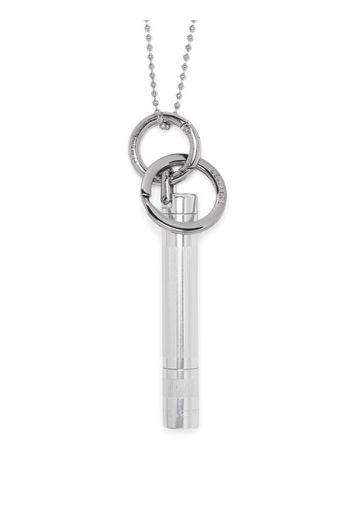 Lemaire ball-chain flashlight charm necklace - Argento