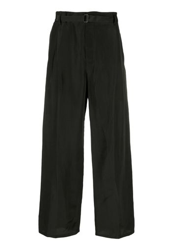 Lemaire belted cotton trousers - Nero