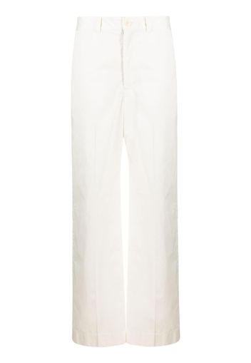 Lemaire high-waisted straight-leg trousers - Bianco