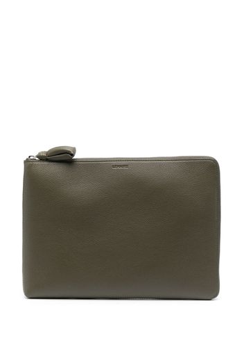 Lemaire logo-embossed document holder - Verde