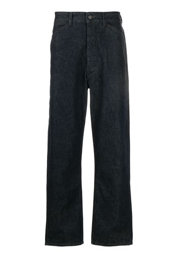 Lemaire straight-leg cut cotton jeans - Blu
