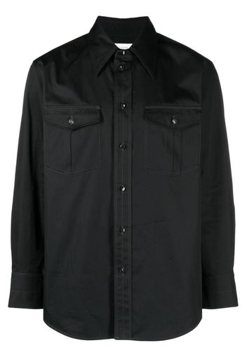 Lemaire long-sleeve cotton shirt - Nero