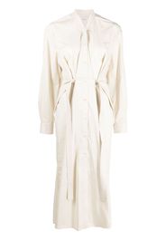 Lemaire Tilted belted button-up robe dress - Toni neutri