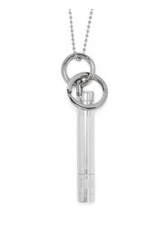 Lemaire ball-chain flashlight charm necklace - Argento