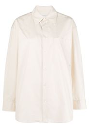 Lemaire overlapping-panel cotton shirt - Toni neutri