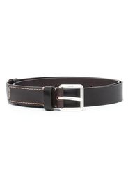 Lemaire logo-engraved leather belt - Marrone