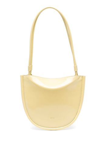 LEMELS debossed-logo leather shoulder bag - Giallo