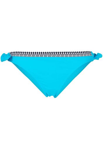 lemlem Lena contrast-trim bikini briefs - Blu