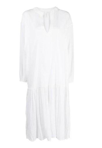 lemlem Abira Poet shirt dress - Bianco