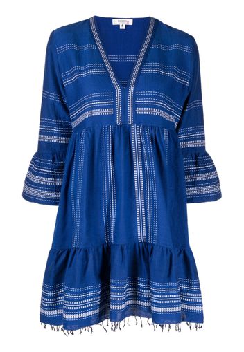 lemlem frayed-hem cotton dress - Blu