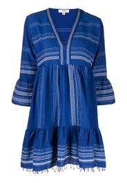 lemlem frayed-hem cotton dress - Blu