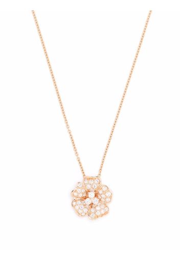 LEO PIZZO Collana Flora in oro rosa 18kt con diamanti