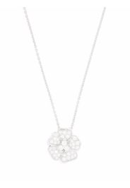 LEO PIZZO Collana Flora in oro bianco 18kt con diamanti - Argento