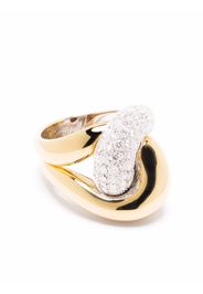 LEO PIZZO 18kt yellow and white gold Abbraccio diamond ring - Argento