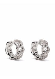 LEO PIZZO 18kt white gold Groumette diamond earring - Argento