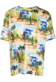 Les Benjamins graphic-print cotton T-shirt - Multicolore