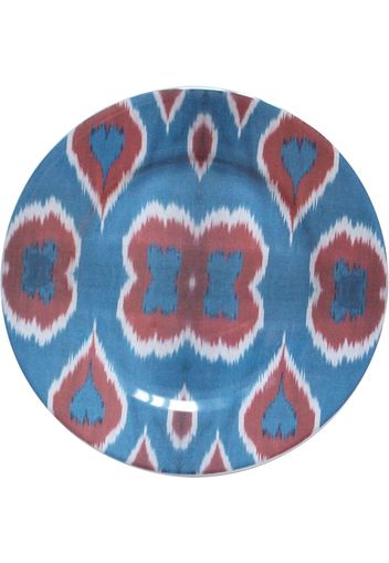 Les-Ottomans Piatto Ikat (28cm) - Blu